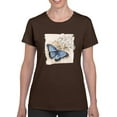 thumbnail image 1 of Butterflies On Paper T-Shirt Women -Grace Popp Designs, Female Large, 1 of 4
