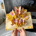 thumbnail image 1 of Butterflies Pop Up Flowers Greeting Card with Envelope 3D Birthday Cards for Birthdays, Thank You, Get Well, Mothers Day or Any Occasion. By Devine Cards, 1 of 5