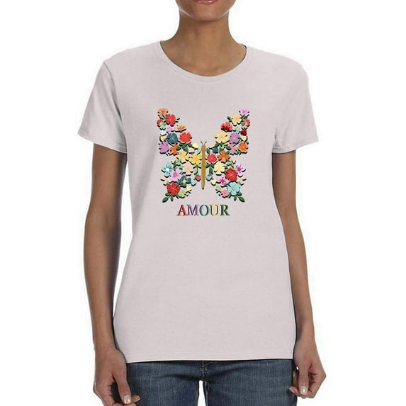 Butterflies Positive Quote T-Shirt Women -Image by Shutterstock, Female Small