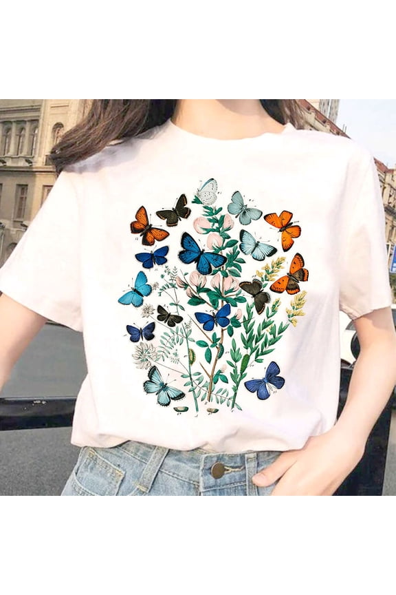 Butterflies T shirt / Butterfly Encyclopedie T shirt / Adolphe Millot / Aesthetic / Butterflies / Retro Butterfly T shirts / Old School, Vintage Birthday Gift