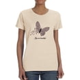 thumbnail image 1 of Butterflies W Leopard Print T-Shirt Women -Image by Shutterstock, Female 4X-Large, 1 of 4