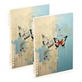 thumbnail image 1 of Butterflies Wall Ring Binder Notebook Journey Note Diary College Ruled Spiral Notebook Study Loose Leaf Paper A5 60 Pages, 1 of 8