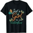 thumbnail image 1 of Butterflies Women Gift Idea Butterfly T-Shirt Black 4X-Large, 1 of 4