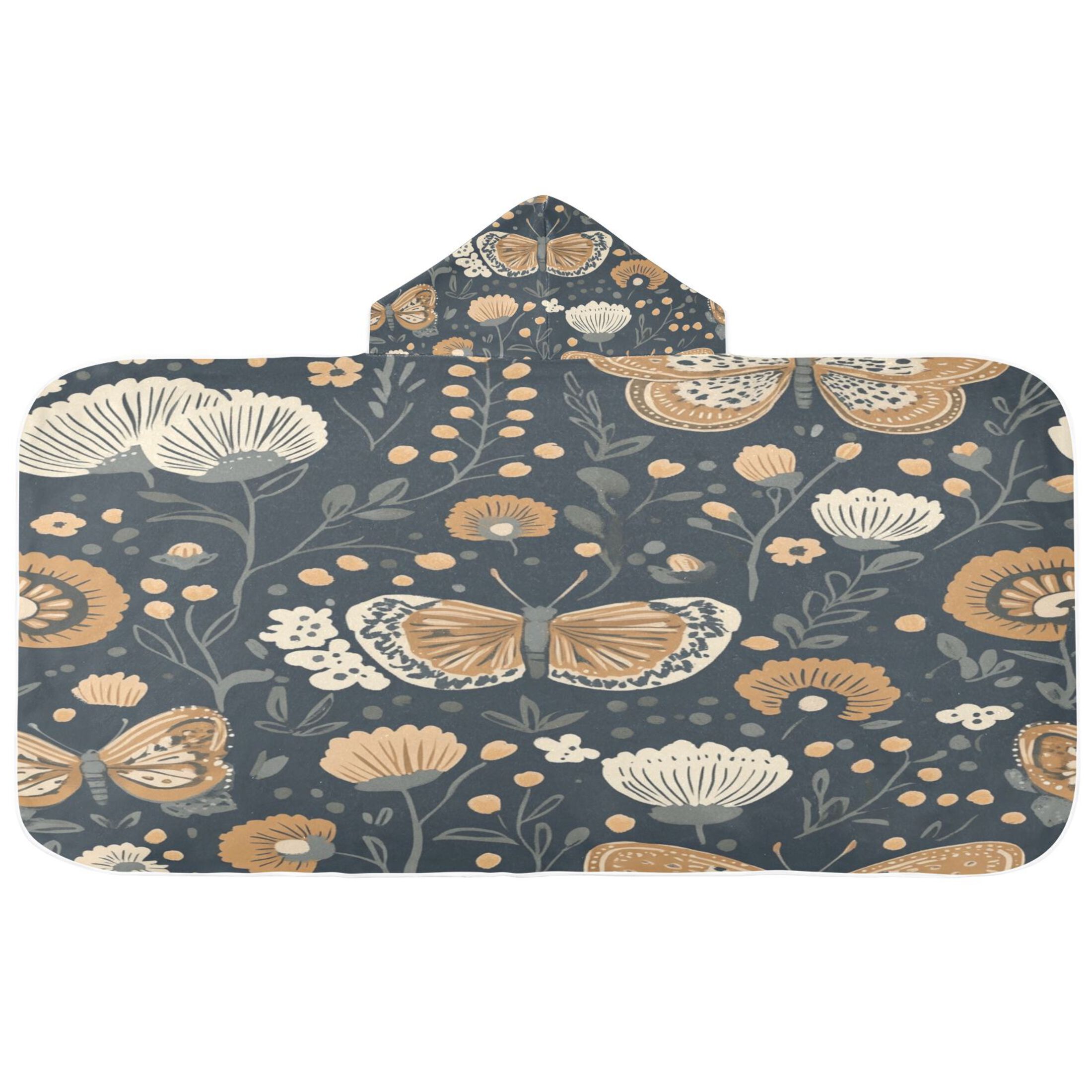 Kids Poncho Towel ButterFlies