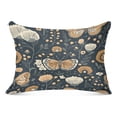 thumbnail image 1 of Butterflies and Flowers Pattern Soft Plush Pillow Cover, Zippered Design, Comfortable for Bedroom and Sofa, 1 of 9