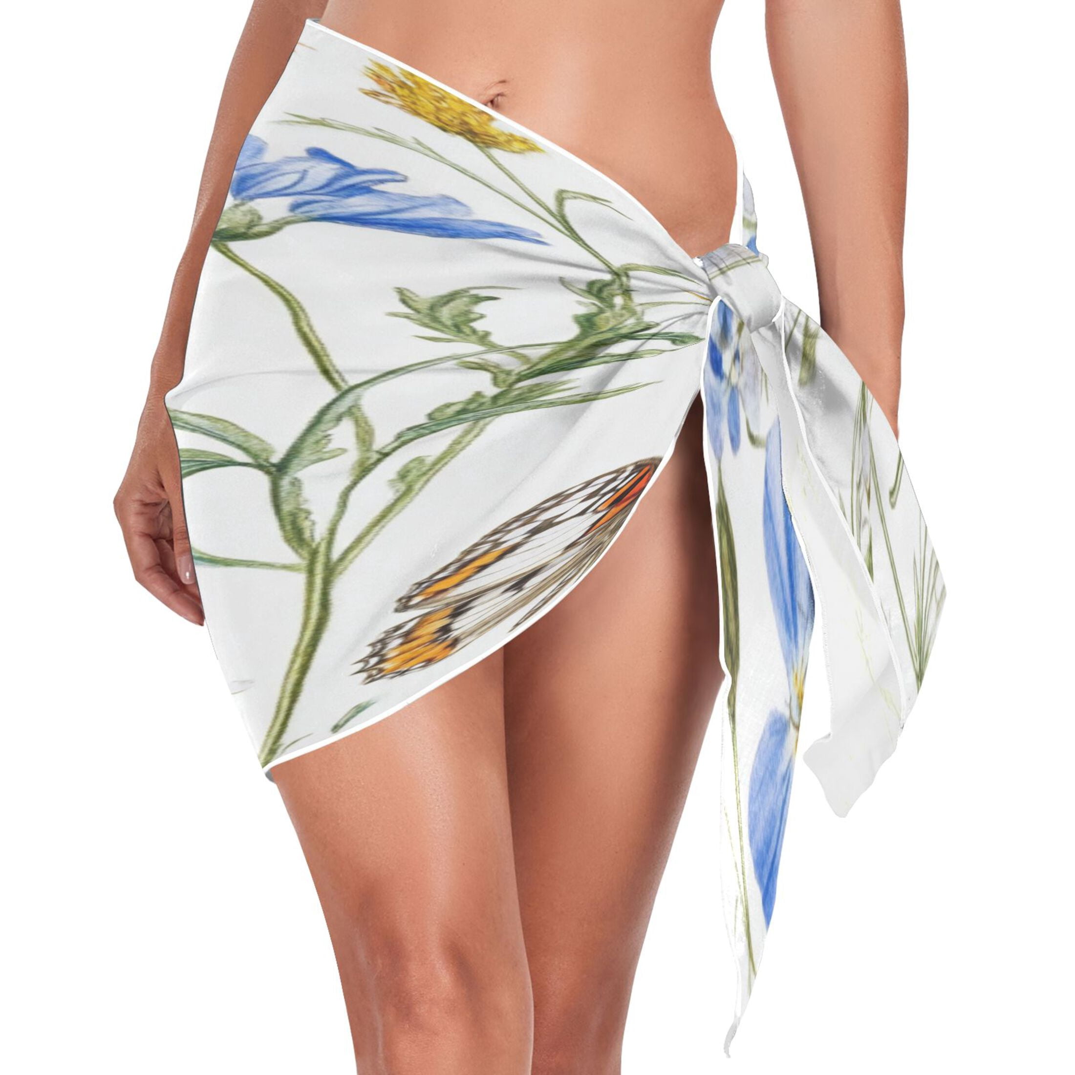 Cover Up Floral Embroidery Bikini Cover Up Swimwear