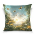 Butterflies in Forest Throw Pillow Case Couch Decorative Sofa Pillow