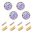 thumbnail image 1 of Butterflies in Purple Cabinet Knobs Kitchen Drawers Knobs Door Round Pulls Knob Handles Dresser Cupboard Wardrobe Decorative Set of 4, 1 of 9