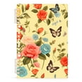 thumbnail image 1 of Butterflies in Roses Floral Spiral Journal Notebook College Ruled Notebook 8.3" x 5.7" A5 Lined Thick Paper Page, 1 of 6
