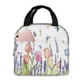 thumbnail image 1 of Butterflies lunch box lunch bag Portable Insulated Lunch Box for Women Men Cooler Tote Bag with Front Pocket for Work Picnic Travel, 1 of 6