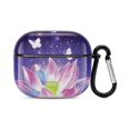 Butterflies near A Pink Flowers Airpods Pro Case Cover 3D Printing