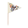 thumbnail image 1 of Butterflies with Floral Pattern Graffiti Toothpick Triangle Cupcake Toppers Flag, 1 of 3