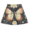Butterfliesdaisiesdots Pattern Cotton Skirt Built-in Liner Elastic A ...