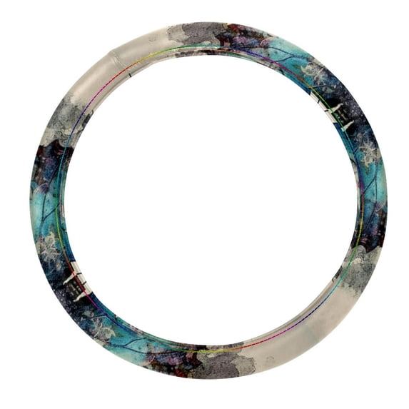 Butterfly 14.5 Inch Printing PVC Leather Auto Accessories Car Wheel Cover