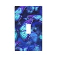 thumbnail image 1 of Butterfly (2) Light Switch Cover Plates Single Toggle Wall Plate Decorative 1-Gang Christmas Decor Lightswitch Cover, 1 of 7
