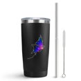 thumbnail image 1 of Butterfly 20oz Coffee Stainless Steel Mobile Tumblers, Vacuum Insulated Mug with Lid, Spill-Proof Travel Cup for Hot & Cold Drinks, for Coffee, Wine, Cocktails, Christmas, 1 of 6