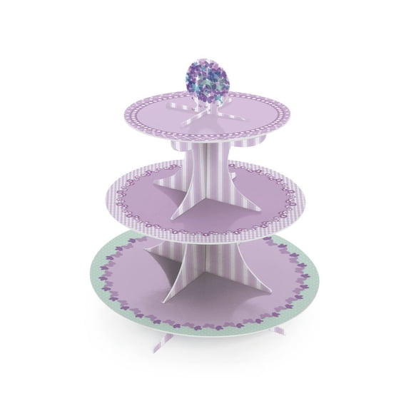 Butterfly 3-Tier Sweets / Cupcake Stand - Girls Birthday Party Supplies, Baby Shower It's a Girl