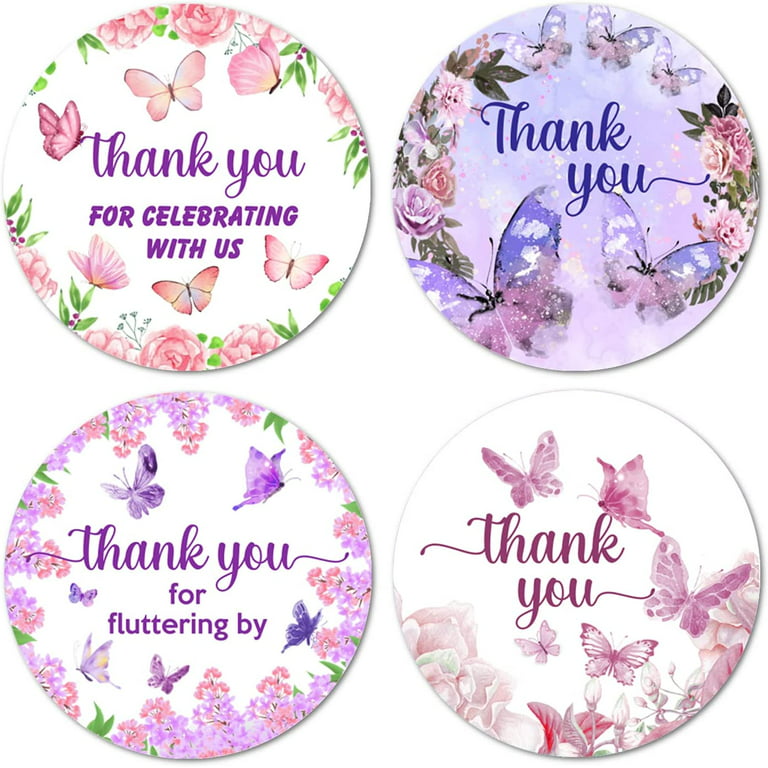 Floral Thank You Stickers,thank You Wedding Stickers,thank You Sticker