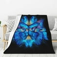 thumbnail image 1 of Butterfly (6) Throw Blankets 40"x30" Lightweight Flannel Fleece Cozy Soft Blanket Home Decor for Couch Bed Sofa Bedroom Living Room Travel Birthday Christmas All Season, 1 of 6