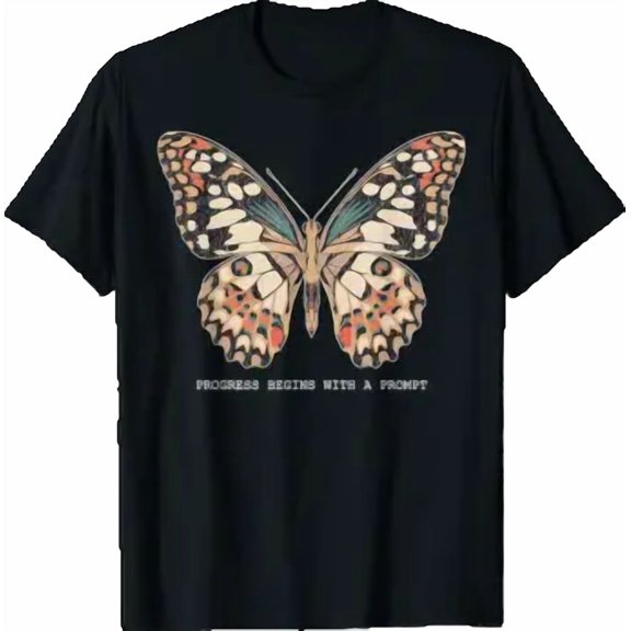Butterfly ABA Therapist Tech Progress Begins with A Prompt T-Shirt