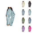 thumbnail image 1 of Butterfly Abaya Dress for Women, Satin Solid Color Batwing Sleeve Maxi Kaftan, Soft Comfy Breathable Robe for Summer & Eid, 1 of 7