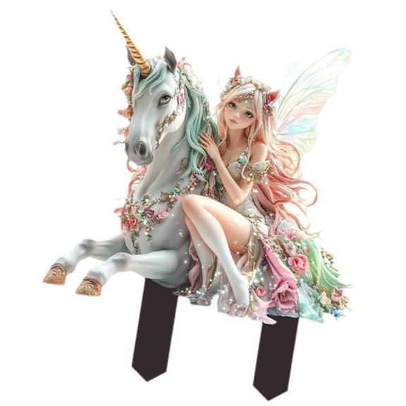 Butterfly Acrylic Stake Fairy Statue Tree with Realistic Lovely Fairy for Home and Garden Parterre Enhancement