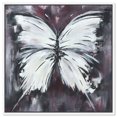 Butterfly Aesthetic Canvas Butterfly Art Prints by Art Remedy, White