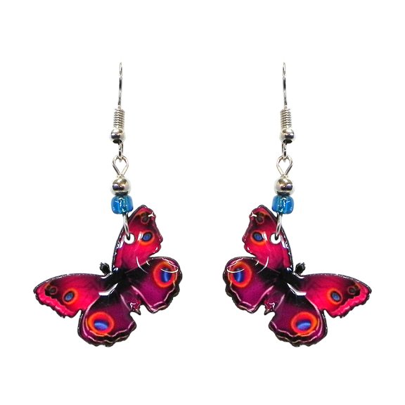 Butterfly Animal Graphic Dangle Earrings - Womens Fashion Handmade Jewelry Nature Accessories