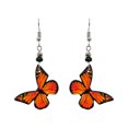 thumbnail image 1 of Butterfly Animal Graphic Dangle Earrings - Womens Fashion Handmade Jewelry Nature Accessories, 1 of 3