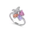thumbnail image 1 of Butterfly Aphrodite Cubic Zirconia Ring Sterling Silver 925, 1 of 2