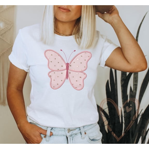 Butterfly Applique Embroidery Design-Butterfly Machine Embroidery File-Multiple Sizes for Kids Clothes,Spring Projects, Baby Items