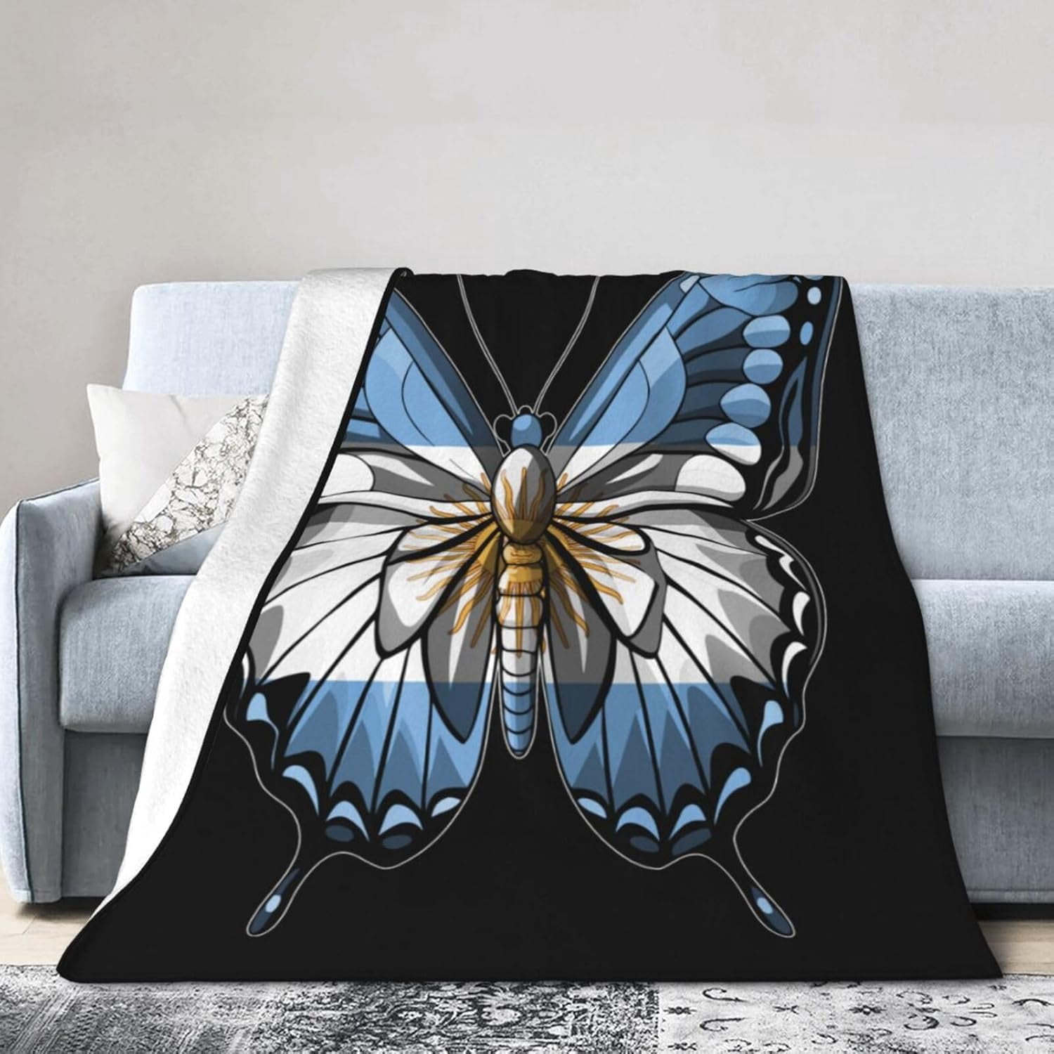 Soft Flannel Bed Blanket Soft Throw-Blankets For Kids Teenages Adults