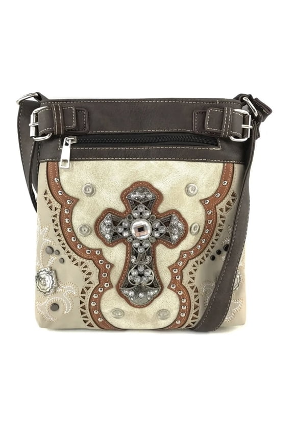 Purple Cross Women's Handbag Purse