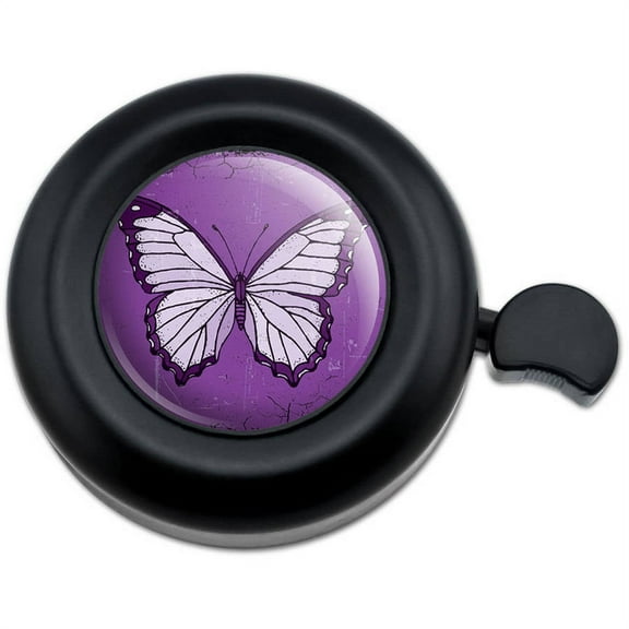 Butterfly Artsy Purple Bicycle Handlebar Bike Bell