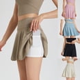 thumbnail image 1 of Butterfly Athletic Shorts For Womens 2 In 1 Flowy High Waisted For Tennis Running Workout With Pockets Khaki L, 1 of 6