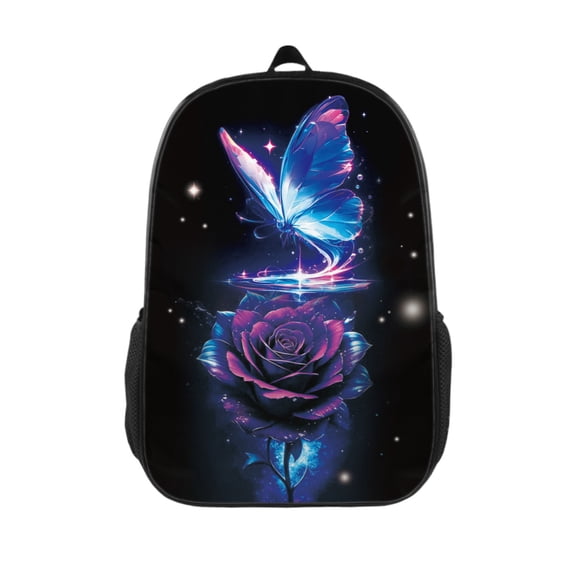 Butterfly Backpack 17 inch Cartoon Butterfly Backpack Large Capacity