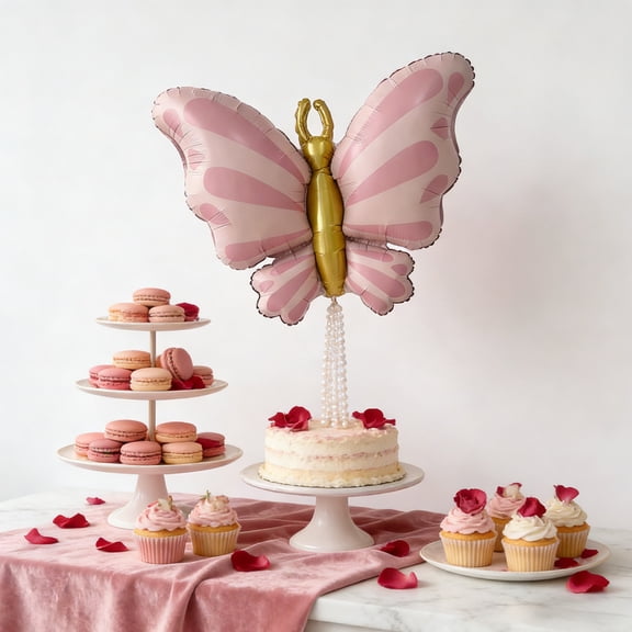 Butterfly Balloons Decorations for Party Supplies, Festival Birthday Wedding Baby Shower Bridal Shower Graduation Celebration Decor, Hanging Garland Backdrop Wall Ceiling Decoration