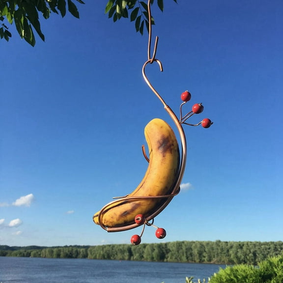Butterfly Banana Hammock Hanging Fruit Under - 1 with Hooks Basket Storage for Produce,