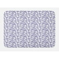 thumbnail image 1 of Butterfly Bath Mat, Continuous Pattern of Monotone Abstract Winged Delicate Insect, Plush Bathroom Decor Mat with Non Slip Backing, 29.5" X 17.5", Lavender Blue Dark Grey, by Ambesonne, 1 of 2