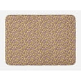 thumbnail image 1 of Butterfly Bath Mat, Insects with Yellow and Patterned Wings Romantic Springtime Inspiration, Plush Bathroom Decor Mat with Non Slip Backing, 29.5" X 17.5", Mauve Yellow Brown, by Ambesonne, 1 of 2