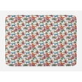 thumbnail image 1 of Butterfly Bath Mat, Retro Style Swallowtail Wings Ornate Spring Season Blooming Flowers Background, Plush Bathroom Decor Mat with Non Slip Backing, 29.5" X 17.5", Multicolor, by Ambesonne, 1 of 2