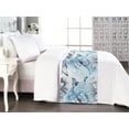 thumbnail image 1 of Butterfly Bed Runner, Dreamy Wings of Spring Pattern with Watercolor Design Abstract Artwork, Decorative Accent Bedding Scarf for Hotels Homes & Guest Rooms, Queen, Purpleblue Soft Blue, by Ambesonne, 1 of 3