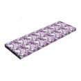 thumbnail image 1 of Butterfly Bench Pad, Wings in the Shades of Purple with Spotty Grunge Camo Style, HR Foam Cushion with Decorative Fabric Cover, 45" x 15" x 2", Lavender Lilac Violet, by Ambesonne, 1 of 3
