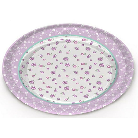 Butterfly Birthday Party Purple Round Tray 31.5x1.3 CM - 2 Pack / Girls Birthday, Party Supplies, Baby Shower, It's a Girl, Butterfly Party