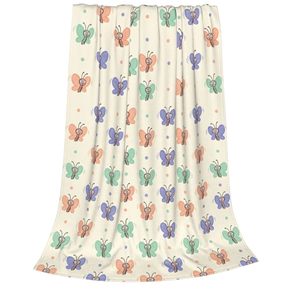 Butterfly Blanket Beautiful Butterfly Throw Blanket Ultra Soft Blankets Lightweight Cozy for Bed Couch Sofa 50x40