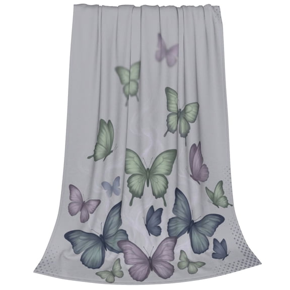Butterfly Blanket Beautiful Butterfly Throw Blanket Ultra Soft Blankets Lightweight Cozy for Bed Couch Sofa 50x40