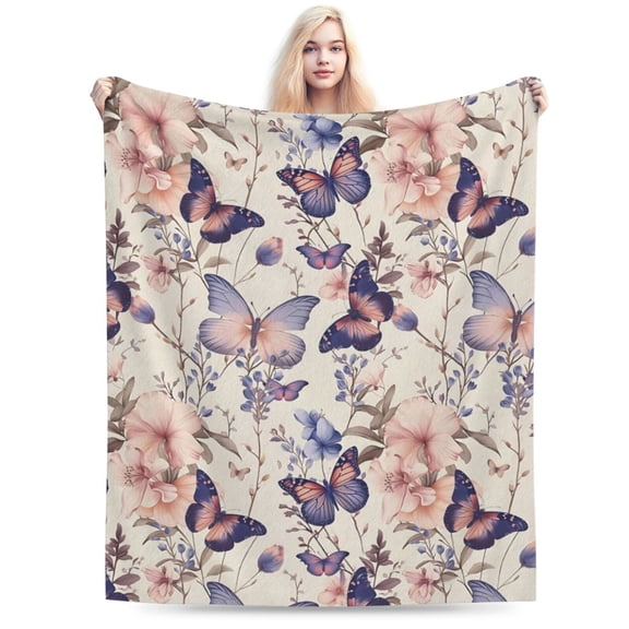 Butterfly Blanket Perfect for Couch 50x40