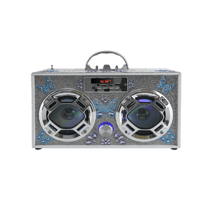 Butterfly Bling Boombox & Bluetooth Speaker (BBBFLY)