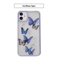 thumbnail image 1 of Butterfly Bling Clear Case Compatible with iPhone 12 Pro, Glitter Case for Women Cute Slim Soft Slip Resistant Protective Phone Cover, Purple, 1 of 9