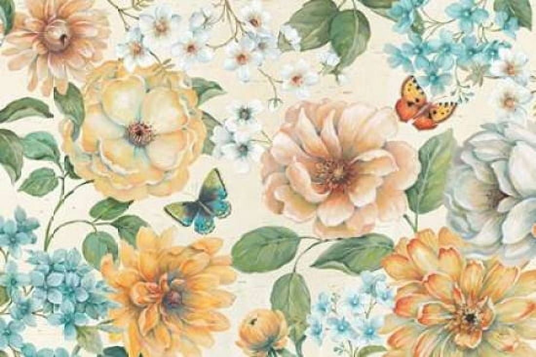 Butterfly Bloom Canvas Art - Daphne Brissonnet (24 x 36)